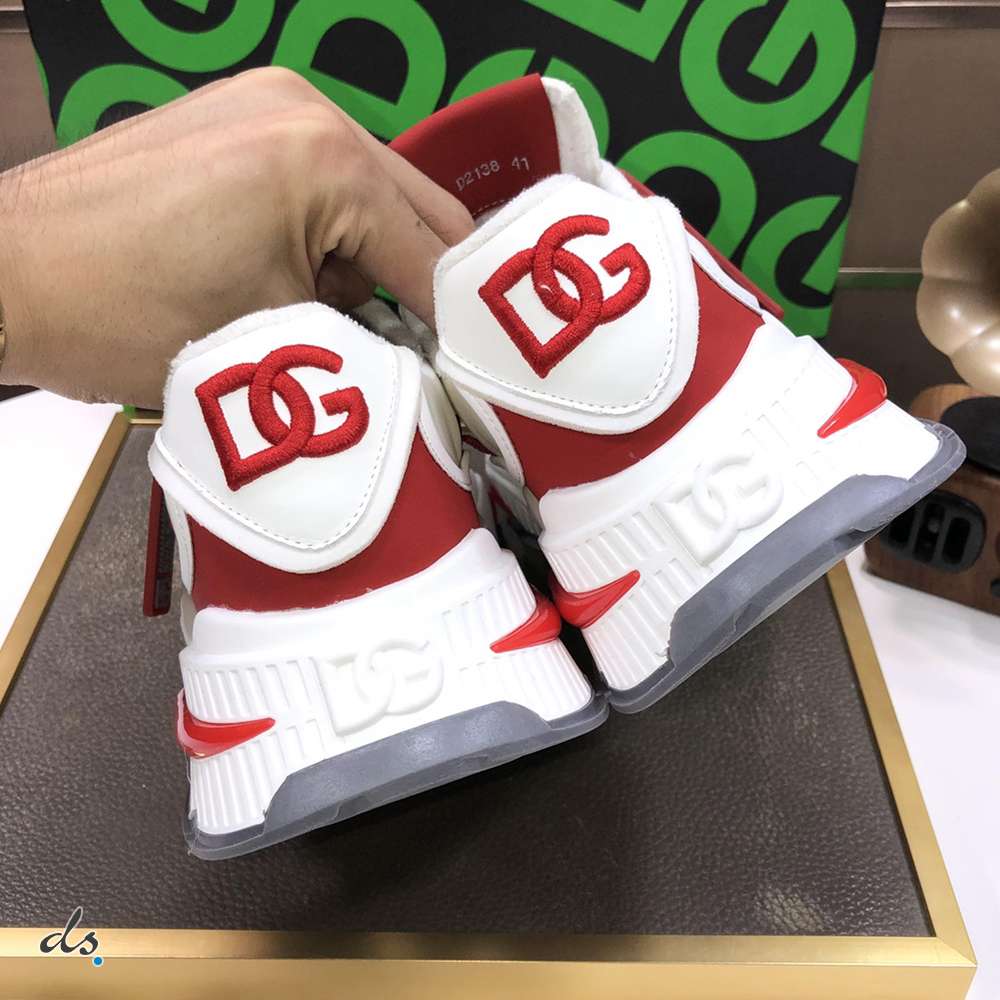 Dolce & Gabbana D&G Mixed-material Airmaster sneakers Red and Gray (6)