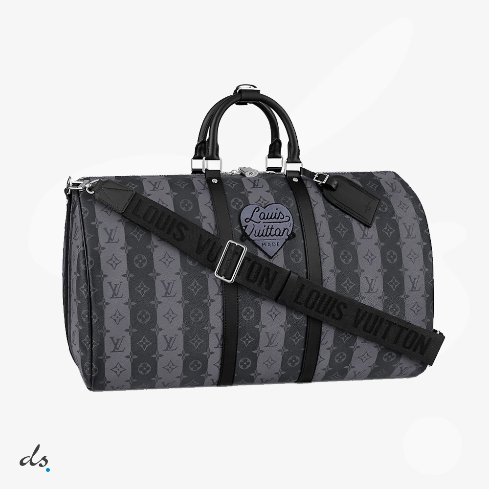 amizing offer Louis Vuitton x Nigo Keepall Bandouliere 55 Monogram Stripes Eclipse