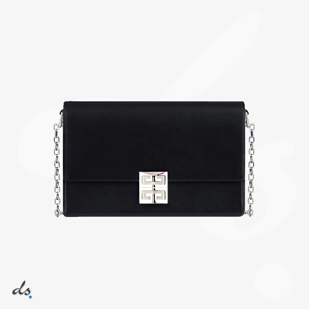 amizing offer GIVENCHY Medium 4G bag in box leather with chain Black