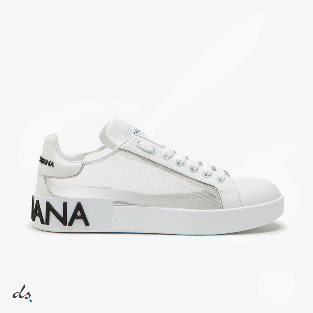 amizing offer Dolce & Gabbana D&G Portofino sneakers in nappa leather and mesh White