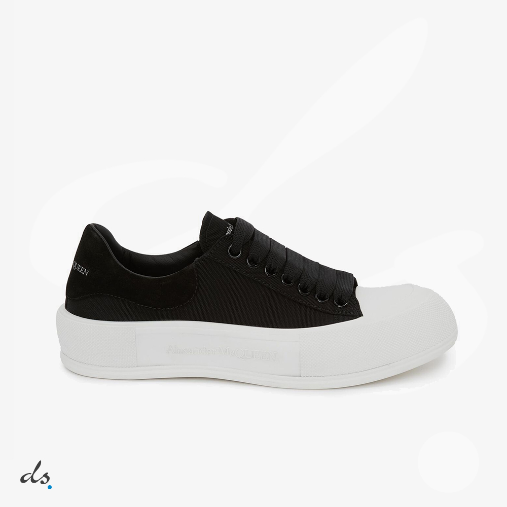 amizing offer Alexander McQueen Deck Lace-up Plimsoll in Black