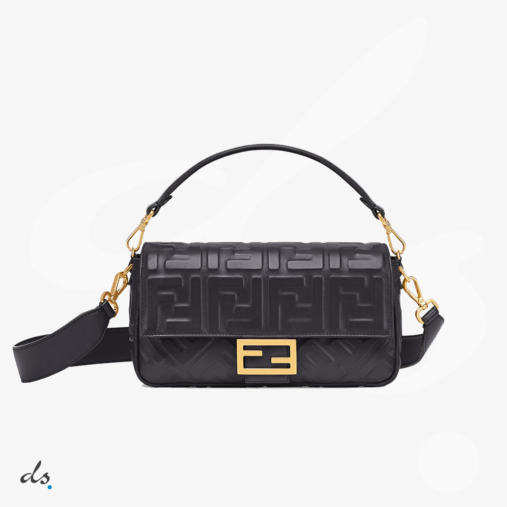 Fendi Baguette Black leather bag (1)