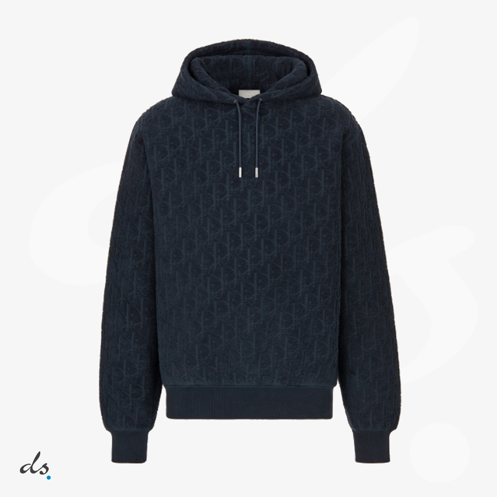 DIOR OBLIQUE HOODED SWEATSHIRT RELAXED FIT BLACK (1)