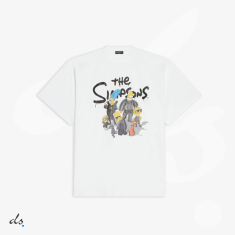 BALENCIAGA THE SIMPSONS TM & © 20TH TELEVISION T-SHIRT OVERSIZED IN WHITE