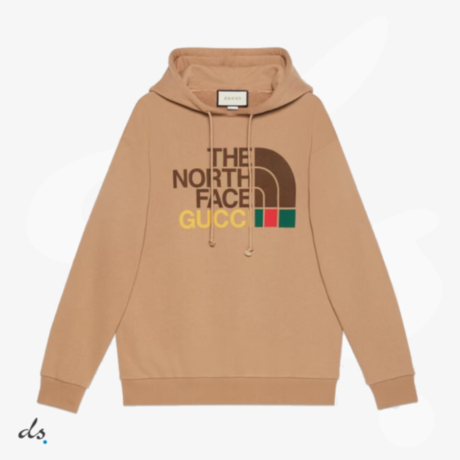 The North Face x Gucci cotton sweatshirt Brown