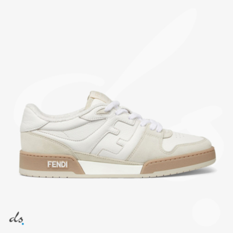 Fendi Match White suede low tops