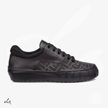 Fendi Force Black fabric low-tops sneakers