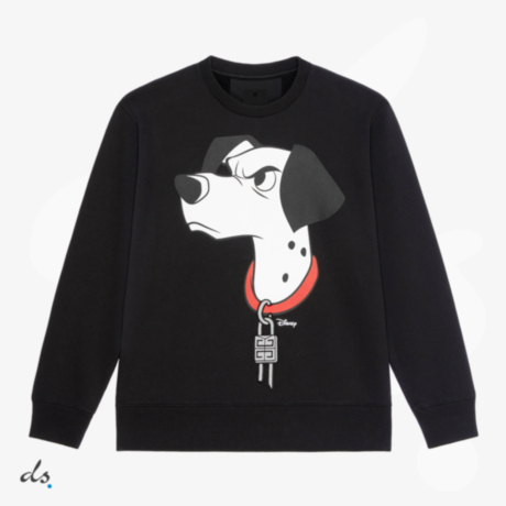 GIVENCHY Slim fit 101 Dalmatians sweatshirt in embroidered felpa