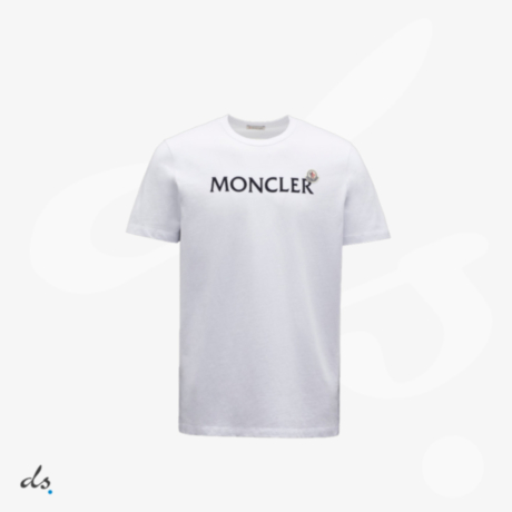 Moncler Lettering Graphic T-Shirt White