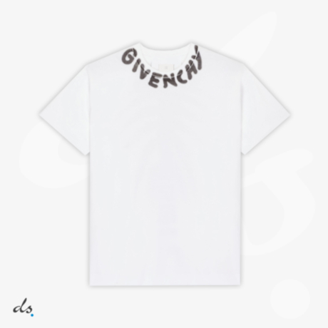 GIVENCHY oversized t-shirt with tag effect prints
