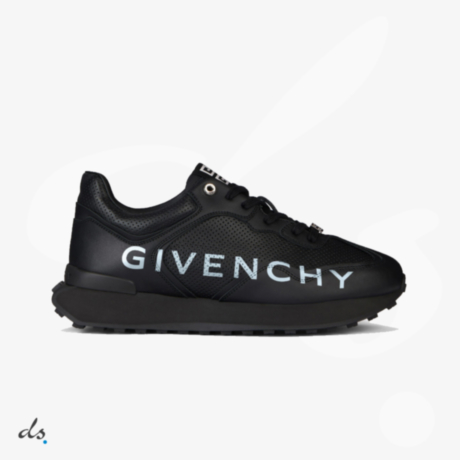 GIVENCHY GIV Runner sneakers in perforated leather Black