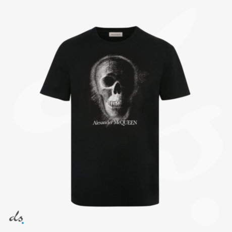 Alexander McQueen Mens Skull Motif T-shirt in Black