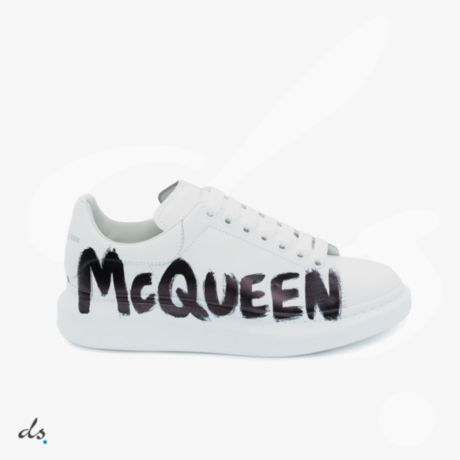 Alexander McQueen Graffiti Oversized Sneaker in White