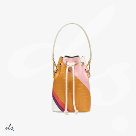 Fendi Mon Tresor Leather bag with multicolour print