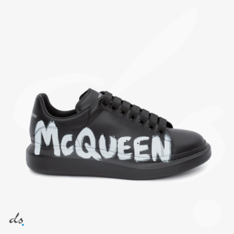 Alexander McQueen Graffiti Oversized Sneaker in Black